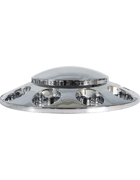 2 Cubiertas de Eje Frontal Cromadas Waltyotur 33mm para Camiones