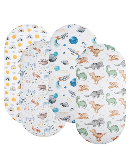 Sábanas para Cuna Tontukatu Pack de 4 Ultra Suaves 88.9x53.34 cm