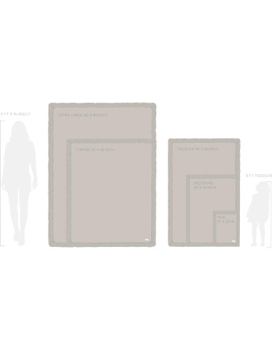 Manta para Bebé Saranoni Bamboni Mini Azul 38x51 cm Suave