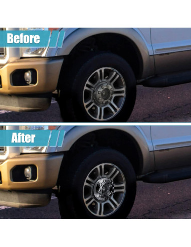 Tapa Central de Cubo de Rueda Cromada X AUTOHAUX para Ford F450 F350 2011-2016