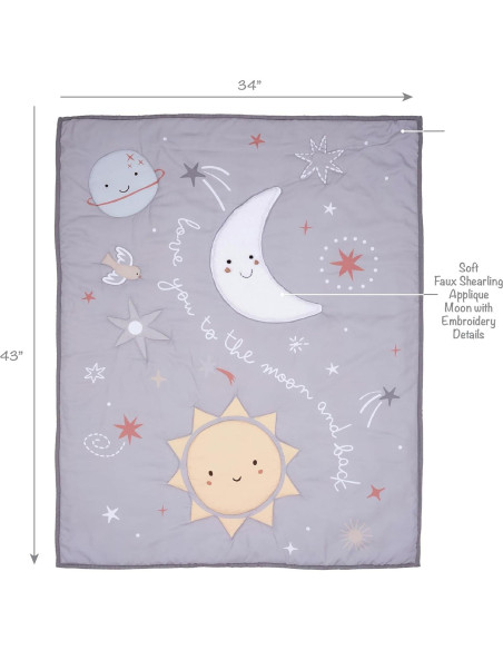 Juego de Ropa de Cuna 3 Piezas Bedtime Originals Celestial