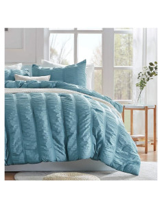Conjunto de Edredón King SLEEP ZONE 3 Piezas Microfibra Azul