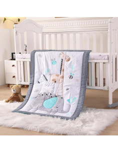 Conjunto de Ropa de Cuna Mini Wowelife 3 Piezas Elefante Gris 2