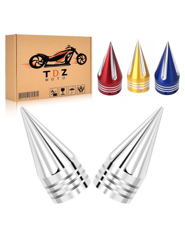 Cubiertas de tuerca de eje delantero TDZ Cromo 9.14 cm Harley