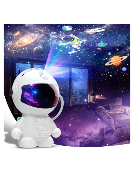 Proyector Planetario Astronauta HT-F05, 12 Discos de Imagen