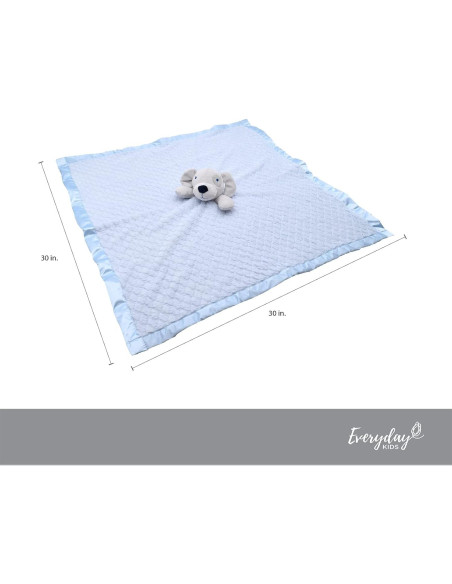 Manta de Seguridad para Bebés Everyday Kids Azul con Perro 76x76 cm