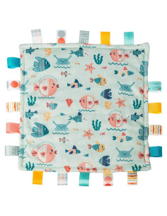 Manta de Seguridad Taggies Original Mary Meyer 30x30 cm Peces