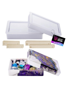 Caja de Almacenamiento de Silicona LET'S RESIN 19.1x11.4x7.6cm