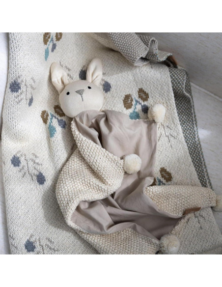 Manta de Seguridad Crane Ollie El Conejo 100% Algodón Orgánico