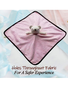 Manta de Seguridad para Bebés Jayour Rosa 40x40 cm Transpirable 2