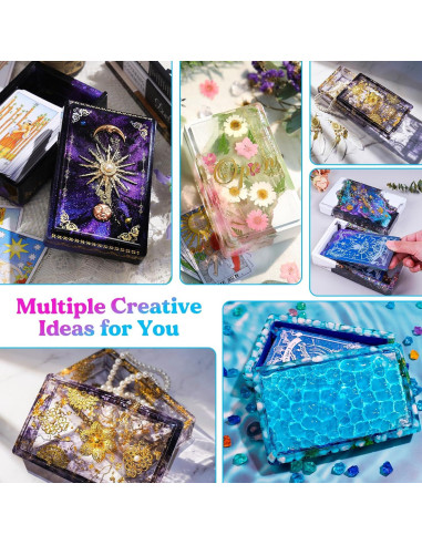 Caja de Almacenamiento de Silicona LET'S RESIN 19.1x11.4x7.6cm