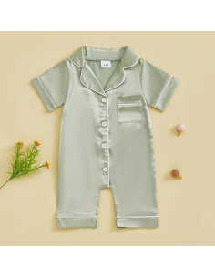 Pijamas de Seda Satinada Kuriozud para Niña 0-24 Meses 2