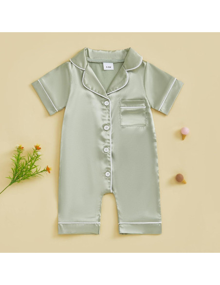 Pijamas de Seda Satinada Kuriozud para Niña 0-24 Meses