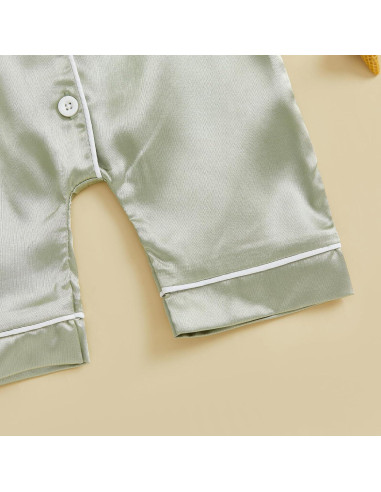 Pijamas de Seda Satinada Kuriozud para Niña 0-24 Meses