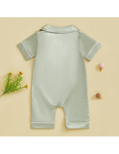 Pijamas de Seda Satinada Kuriozud para Niña 0-24 Meses