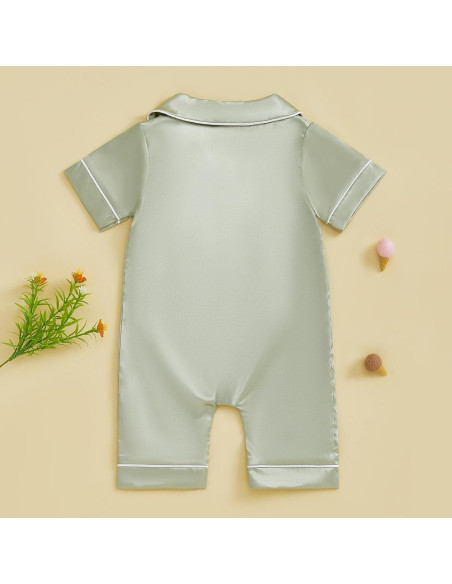 Pijamas de Seda Satinada Kuriozud para Niña 0-24 Meses