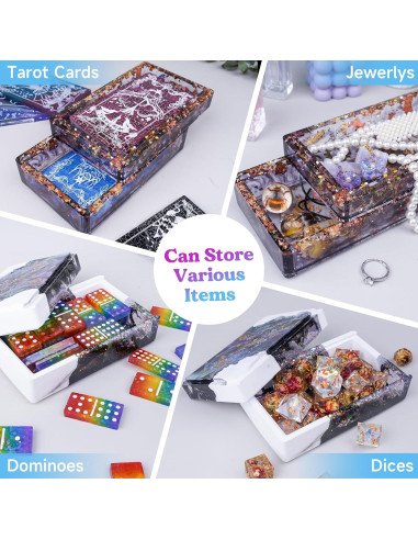 Caja de Almacenamiento de Silicona LET'S RESIN 19.1x11.4x7.6cm