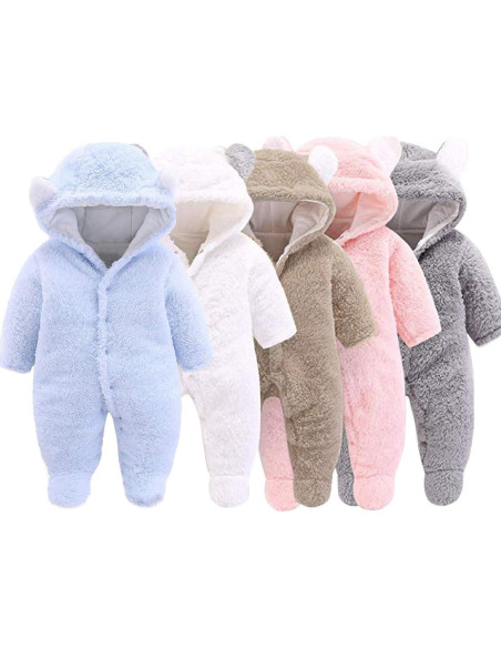 Mono de Invierno Unisex para Bebé 1-3 Meses XMWEALTHY