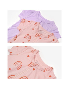 Pijamas de Viscosa de Bambú para Bebés 2 Piezas Verde Dinosaurio 2