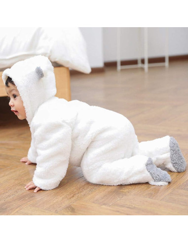 Mono de Invierno Unisex para Bebé 1-3 Meses XMWEALTHY