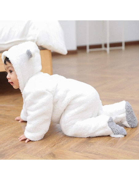 Mono de Invierno Unisex para Bebé 1-3 Meses XMWEALTHY