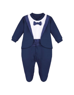 Traje de Gala para Bebé Niño Lilax con Pajarita Marino 3 Meses