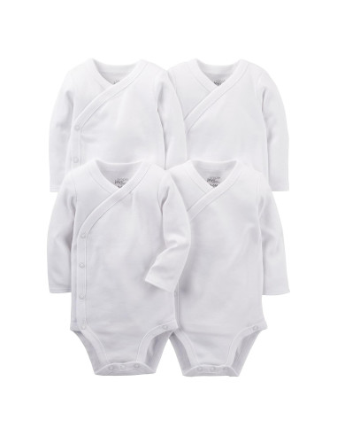 Bodysuits Unisex Simple Joys de Carter's 0-3 Meses 4 Piezas