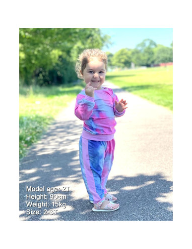 Conjunto de Otoño para Niñas YALLET Sudadera y Pantalón 3-4T
