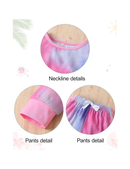 Conjunto de Otoño para Niñas YALLET Sudadera y Pantalón 3-4T