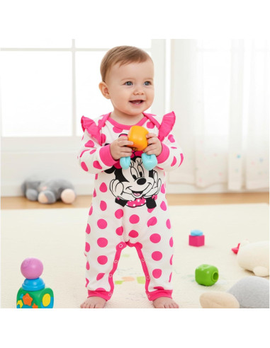 Conjunto Ropa Bebé Niña Disney Minnie Mouse 9-12 Meses Rosa