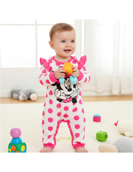 Conjunto Ropa Bebé Niña Disney Minnie Mouse 9-12 Meses Rosa