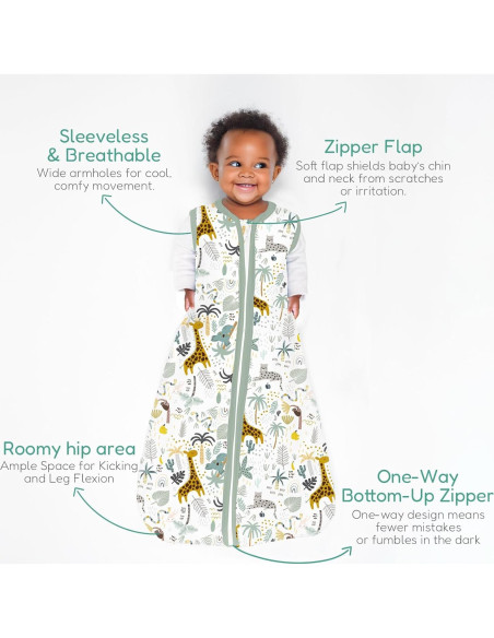 Saco de Sueño para Bebé 1.0 TOG - Manta Suave y Acogedora