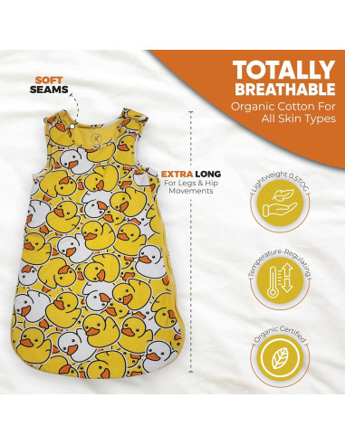 Saco de Sueño para Bebés Luxure 0-6 Meses - Manta Portátil 1.0 TOG