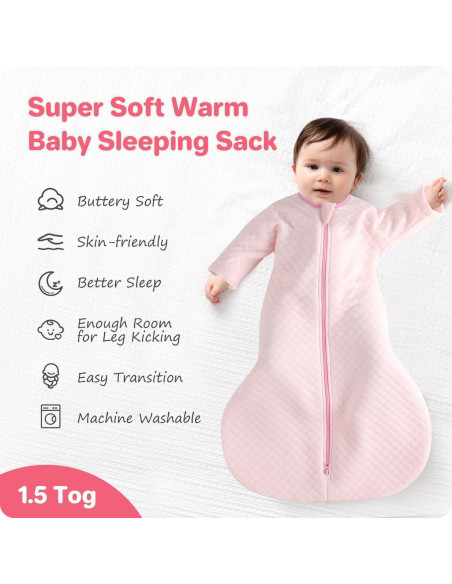 Saco de Sueño para Bebés Amrcbb 1.5 Tog Algodón Unisex 6-12 Meses
