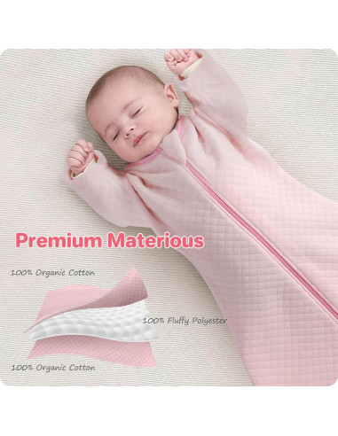 Saco de Sueño para Bebés Amrcbb 1.5 Tog Algodón Unisex 6-12 Meses