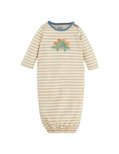Vestido de Dormir para Niños Mud Pie con Aplique Dinosaurio 0-3M