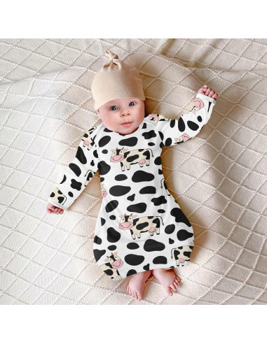 Vestido de Dormir de Algodón para Bebés WIFIU 0-12 Meses