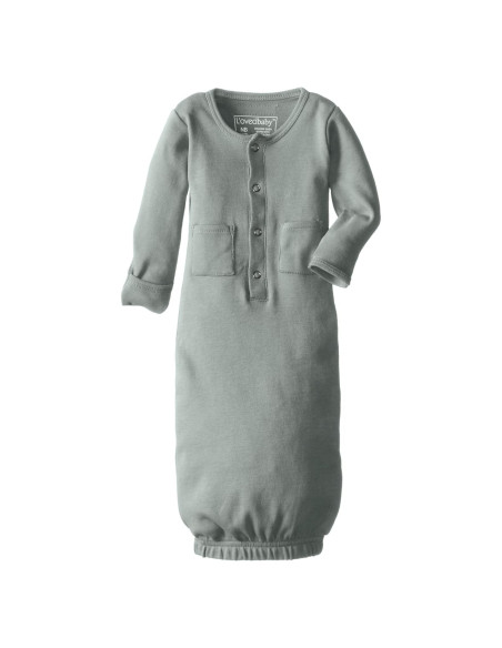Vestido Orgánico para Bebés L'ovedbaby Verde Mar 0-3 Meses