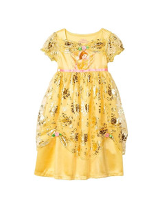 Vestido de Princesa Disney para Niñas 2T Amarillo Pálido
