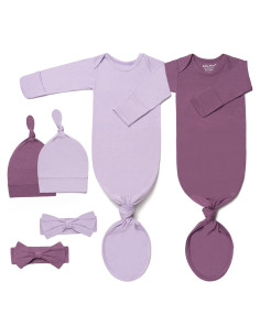 Vestido Anudado Bebé Noah con Sombrero y Diadema - 0-6 Meses