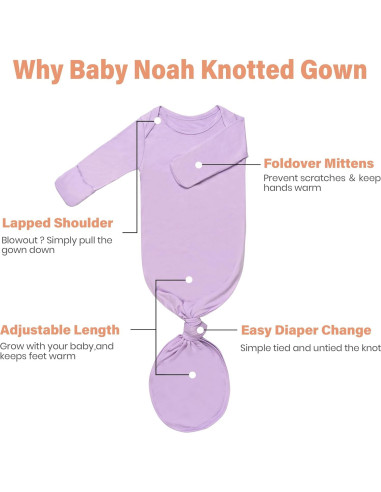 Vestido Anudado Bebé Noah con Sombrero y Diadema - 0-6 Meses