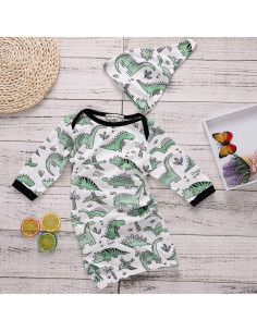 Pijamas de Dinosaurio COLOOM para Bebés 0-6M, Saco de Dormir 2