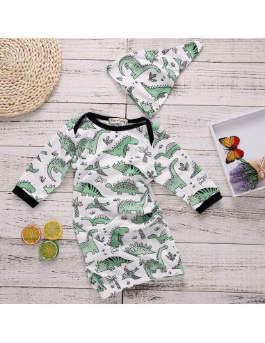 Pijamas de Dinosaurio COLOOM para Bebés 0-6M, Saco de Dormir