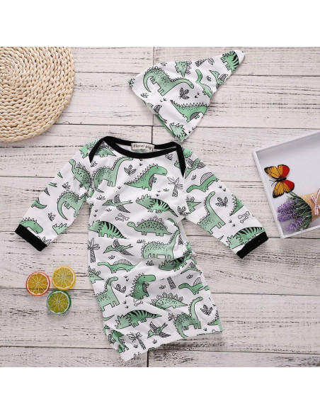 Pijamas de Dinosaurio COLOOM para Bebés 0-6M, Saco de Dormir
