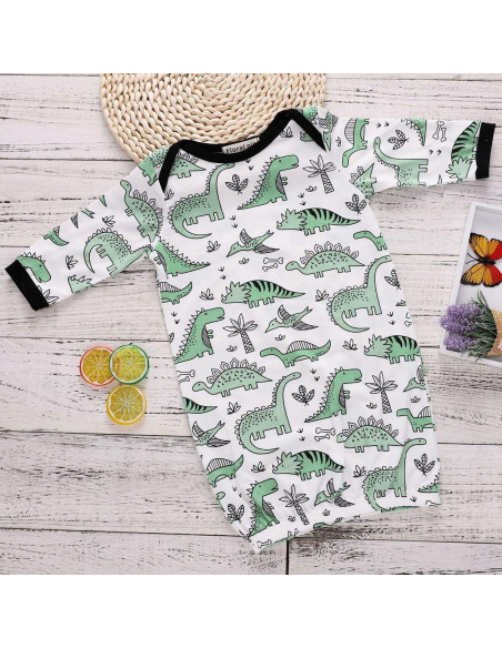 Pijamas de Dinosaurio COLOOM para Bebés 0-6M, Saco de Dormir