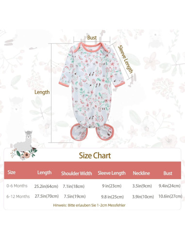 Conjunto de Gowns Anudados para Bebé Milagroso 6-12 Meses