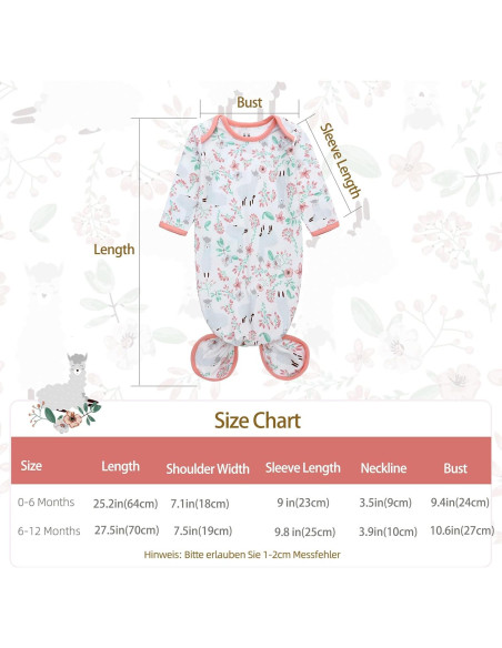 Conjunto de Gowns Anudados para Bebé Milagroso 6-12 Meses