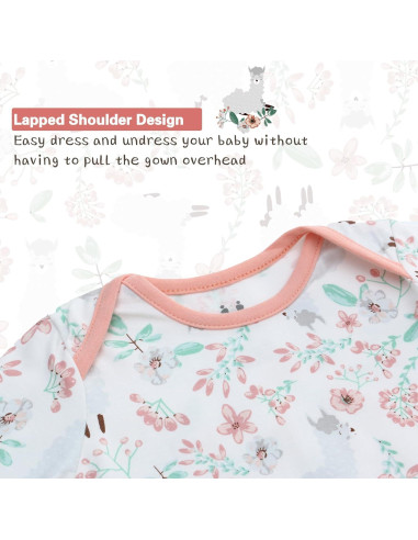 Conjunto de Gowns Anudados para Bebé Milagroso 6-12 Meses