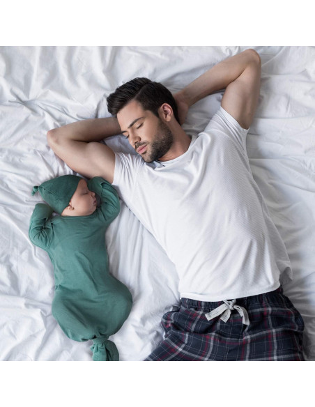 Vestido de Nudo para Bebé Baby Noah 0-3 Meses Verde Oscuro