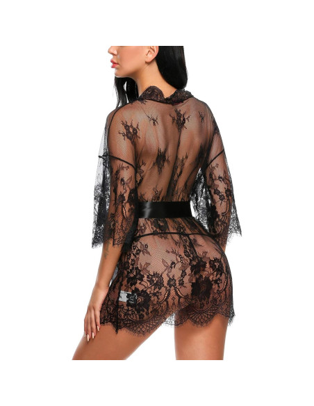 Bata de Encaje Kimono Avidlove para Mujeres S-5XL